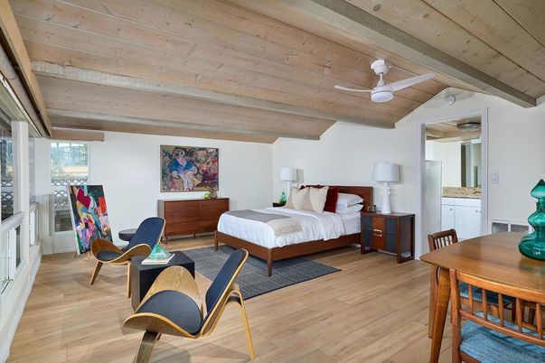 Bedroom, Interior, Wooden Beams, Wooden Ceilings, Wood Texture Flooring