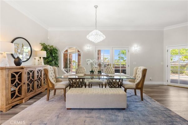 Chandelier, Dining room, Interior, Pendant Lights, Wood Texture Flooring