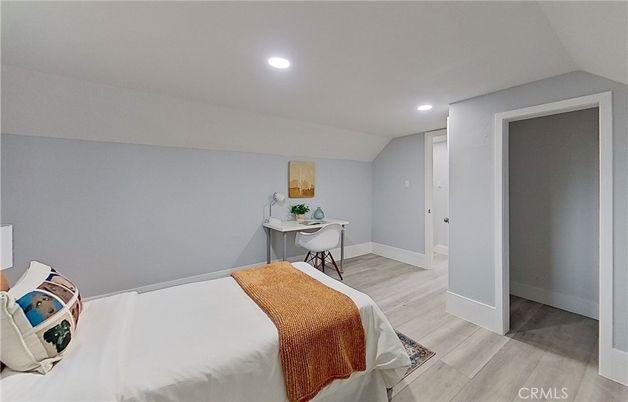 Bedroom, Home Office, Interior, Recessed Lighting, Wood Texture Flooring