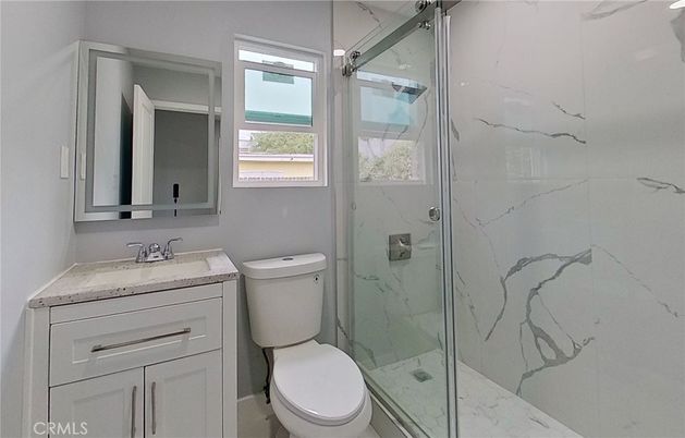 Bathroom, Glass Shower, Interior, Marble Walls