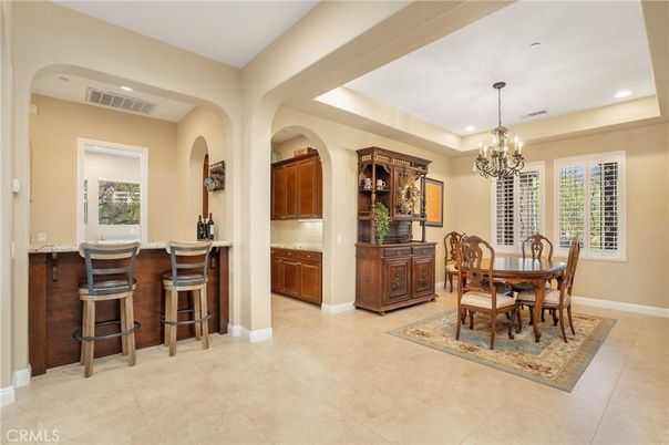 Chandelier, Dining room, Interior, Recessed Lighting