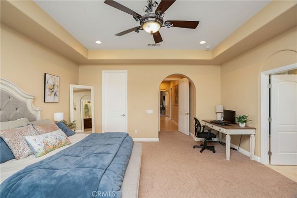 Bedroom, Home Office, Interior, Recessed Lighting