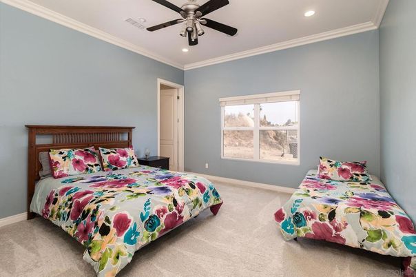 Bedroom, Interior, Recessed Lighting