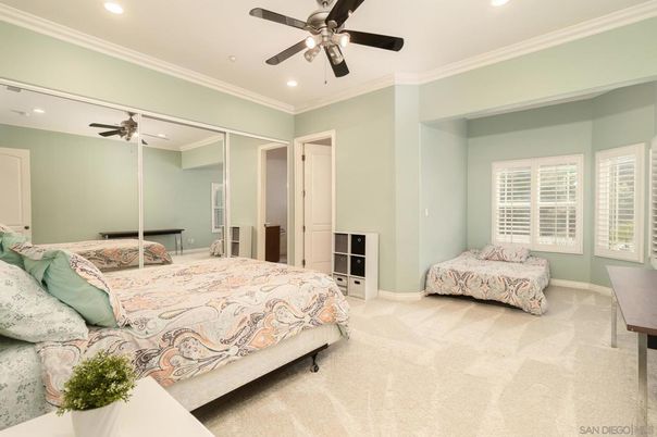 Bedroom, Interior, Recessed Lighting