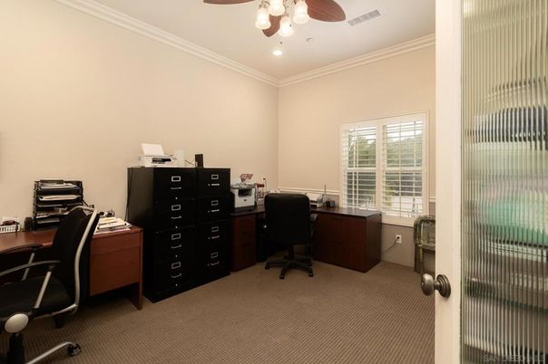 Home Office, Interior, Recessed Lighting