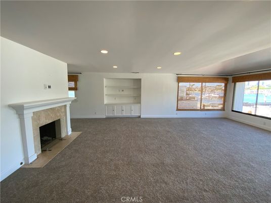 Empty room, Fireplace, Interior, Recessed Lighting