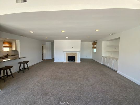 Empty room, Fireplace, Interior, Recessed Lighting
