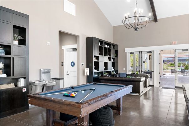 Billiard Table, Chandelier, Game Room, Interior, Living room, Pendant Lights