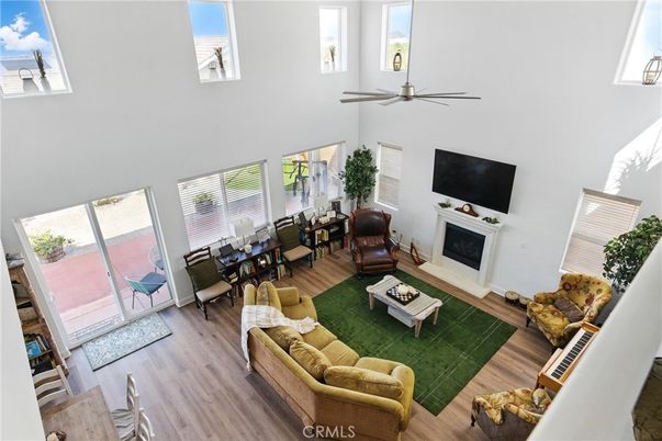 Dining room, Fireplace, Interior, Living room, Wood Texture Flooring