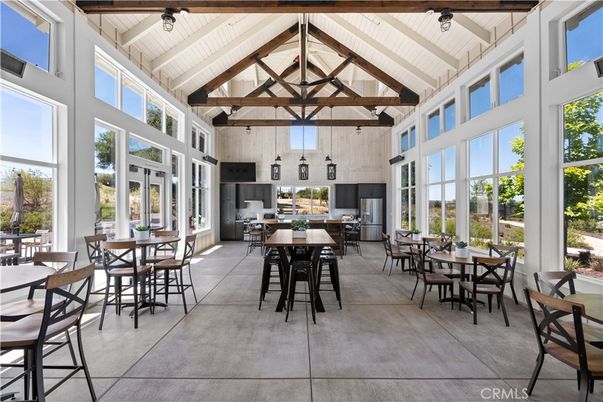 Dining room, Interior, Pendant Lights, Wooden Beams