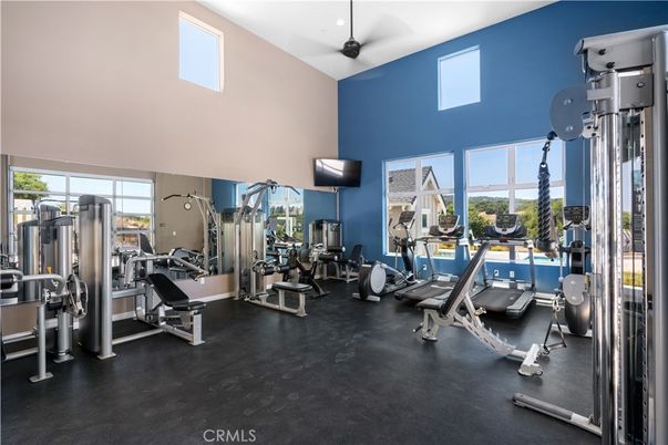 Fitness Equipment, Gym, Interior, Recessed Lighting