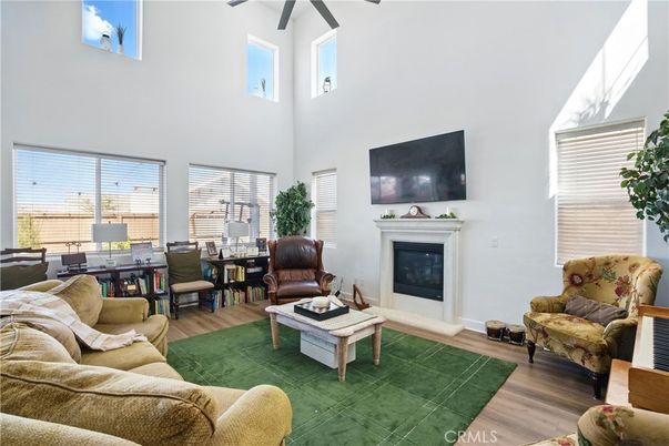 Dining room, Fireplace, Interior, Living room, Wood Texture Flooring