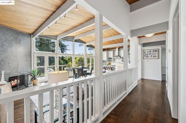 Dining room, Fireplace, Interior, Wooden Ceilings, Wood Texture Flooring