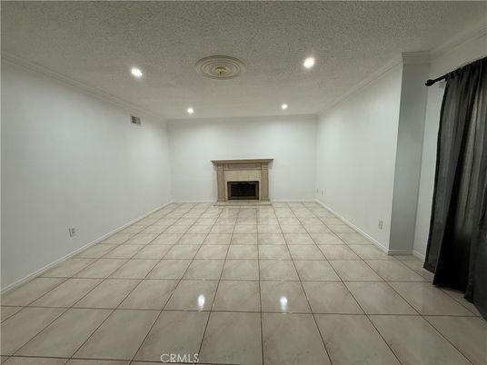 Empty room, Fireplace, Interior, Recessed Lighting