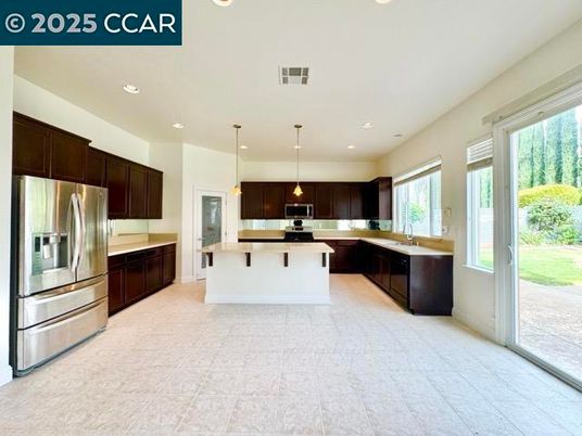 Interior, Kitchen, Pendant Lights, Recessed Lighting, Stainless Steel Appliances