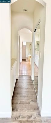 Bathroom, Interior, Recessed Lighting, Wood Texture Flooring