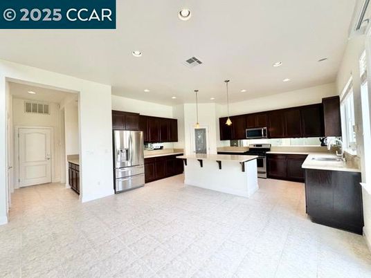 Interior, Kitchen, Pendant Lights, Recessed Lighting, Stainless Steel Appliances