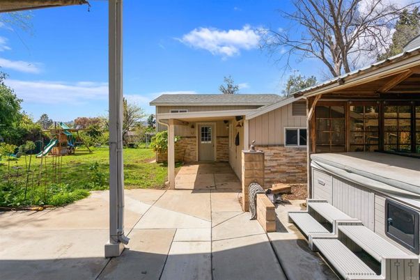 Backyard, Exterior, Hot Tub, Playground