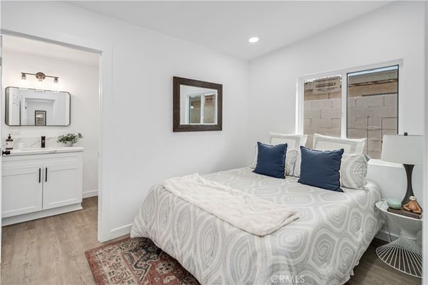 Bathroom, Bedroom, Interior, Recessed Lighting, Wood Texture Flooring