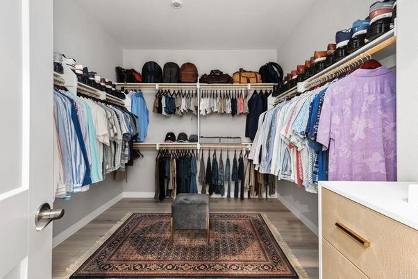 Interior, Walk-in Closets, Wood Texture Flooring