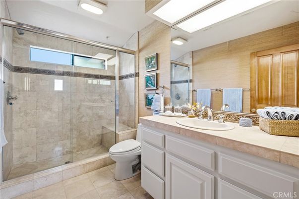 Bathroom, Glass Shower, Interior, Tile Countertops