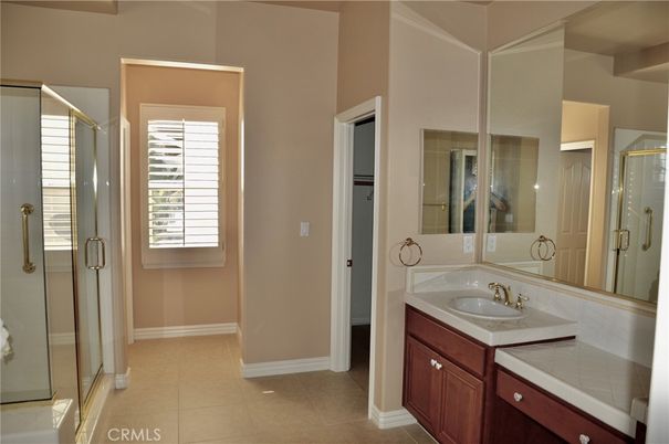 Bathroom, Dual Sink Vanities, Glass Shower, Interior, Tile Countertops