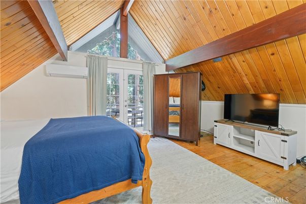 Bedroom, Interior, Wooden Beams, Wooden Ceilings, Wood Texture Flooring, Wooden Walls