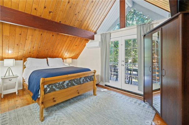 Bedroom, Interior, Wooden Beams, Wooden Ceilings, Wood Texture Flooring