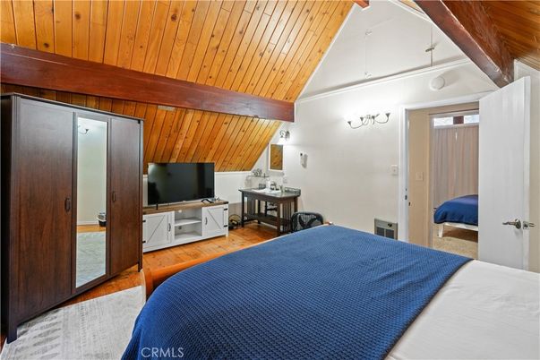 Bedroom, Interior, Wooden Beams, Wooden Ceilings, Wood Texture Flooring