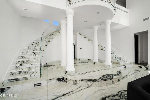 Interior, Marble, Recessed Lighting