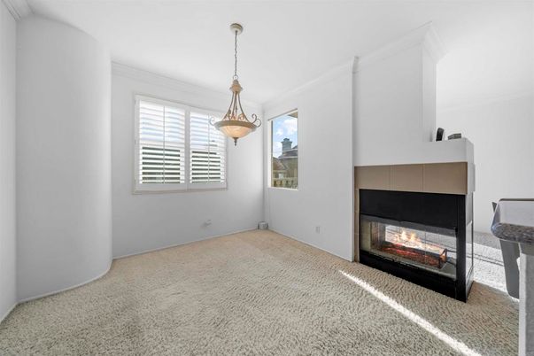 Empty room, Fireplace, Interior, Pendant Lights