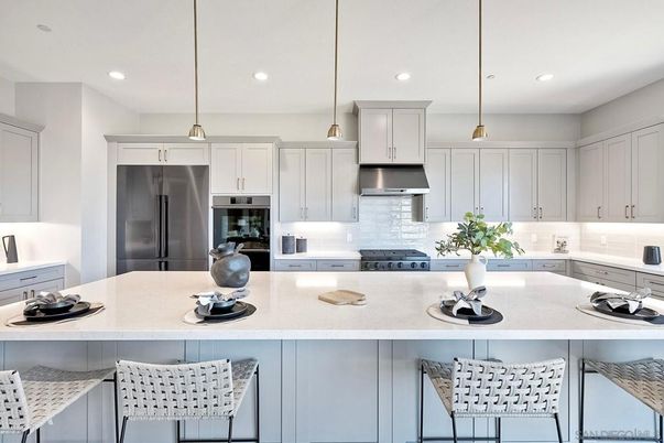 Interior, Kitchen, Pendant Lights, Recessed Lighting, Stainless Steel Appliances