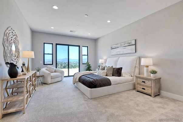 Bedroom, Interior, Recessed Lighting