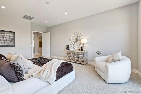 Bedroom, Interior, Recessed Lighting
