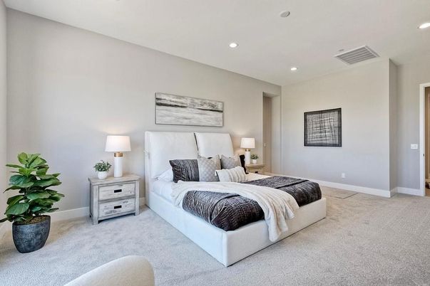 Bedroom, Interior, Recessed Lighting