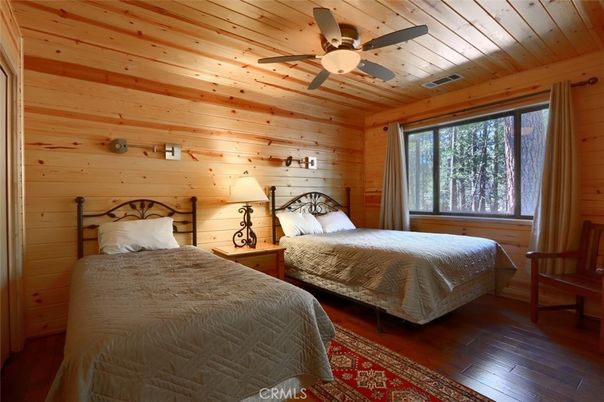 Bedroom, Interior, Wooden Ceilings, Wood Texture Flooring, Wooden Walls
