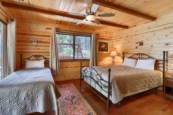 Bedroom, Interior, Wooden Beams, Wooden Ceilings, Wood Texture Flooring, Wooden Walls