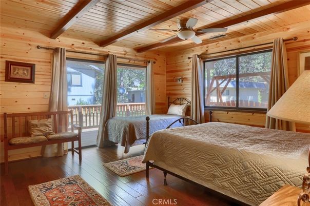 Bedroom, Interior, Wooden Beams, Wooden Ceilings, Wood Texture Flooring, Wooden Walls