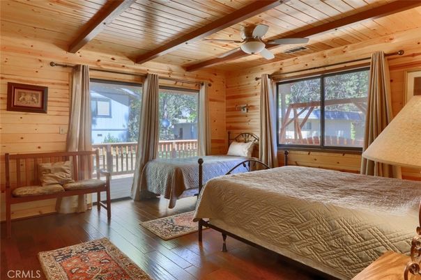 Bedroom, Interior, Wooden Beams, Wooden Ceilings, Wood Texture Flooring, Wooden Walls