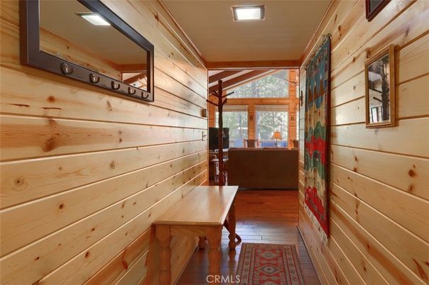 Interior, Recessed Lighting, Wood Texture Flooring, Wooden Walls