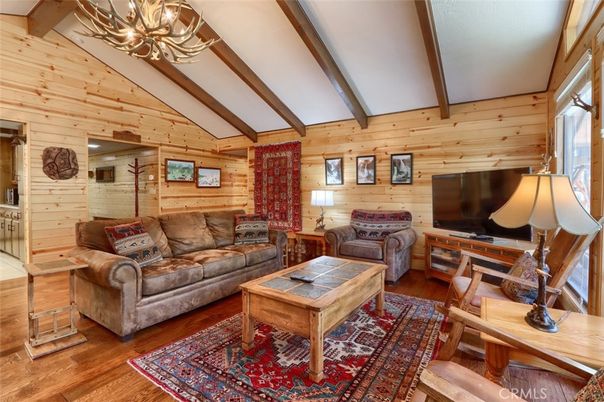 Chandelier, Interior, Living room, Wooden Beams, Wood Texture Flooring, Wooden Walls