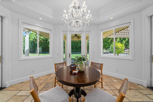 Chandelier, Dining room, Interior, Recessed Lighting