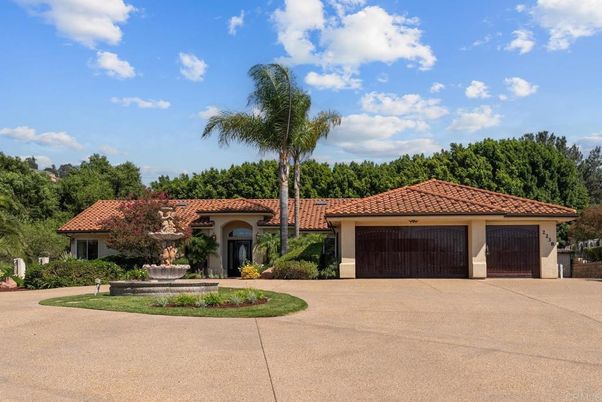 Attached, Backyard, Exterior, Facade, Mediterranean