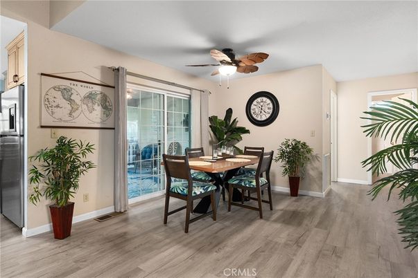 Dining room, Interior, Wood Texture Flooring