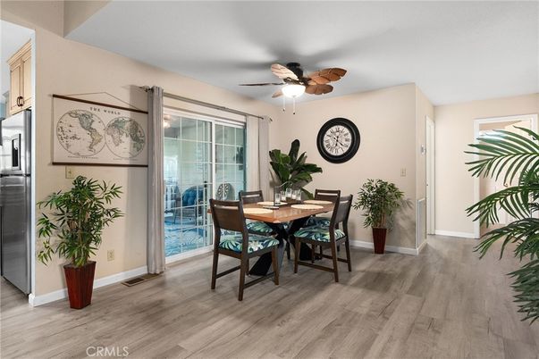 Dining room, Interior, Wood Texture Flooring
