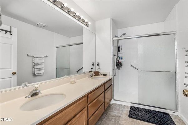 Bathroom, Dual Sink Vanities, Glass Shower, Interior