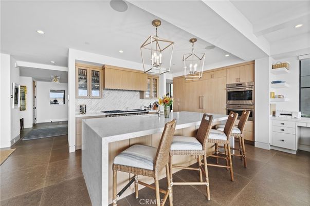 Interior, Kitchen, Pendant Lights, Recessed Lighting, Stainless Steel Appliances