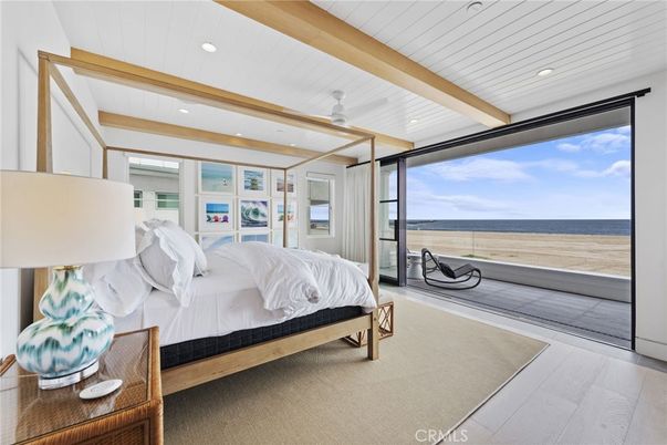 Bedroom, Interior, Recessed Lighting, Water, Wood Texture Flooring
