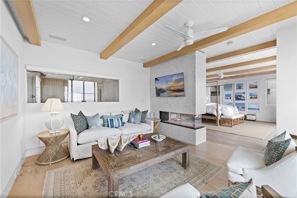 Bedroom, Interior, Living room, Recessed Lighting, Wooden Beams, Wood Texture Flooring