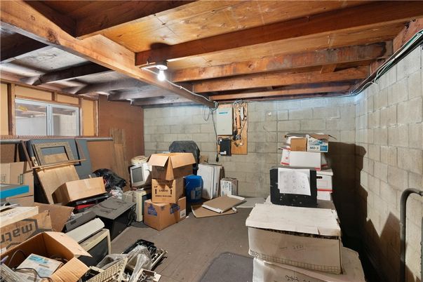 Interior, Stone Walls, Wooden Beams